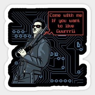 Terminator Guurrrll Sticker